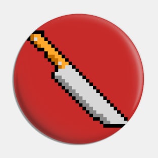 Pixelated Chef's Knife Pin