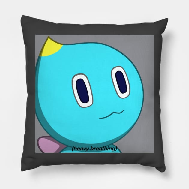 Heavy Breathing Meme Pillow by Firestorm Fox