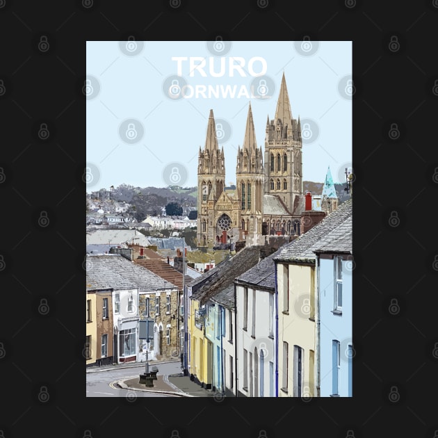 Truro Cornwall. Cornish gift. Kernow fishing harbour by BarbaraGlebska