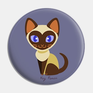 Kawaii Siamese Cat Pin