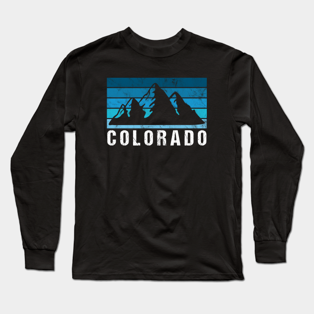 Retro Vintage Colorado USA - Colorado - Long Sleeve T-Shirt | TeePublic
