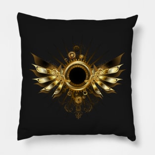 Mechanical Wings ( Steampunk wings ) Pillow