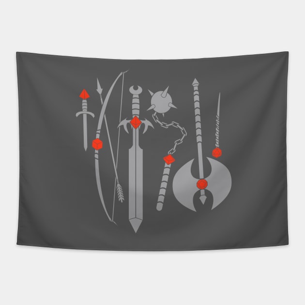Dungeon Arsenal Tapestry by oakenspirit