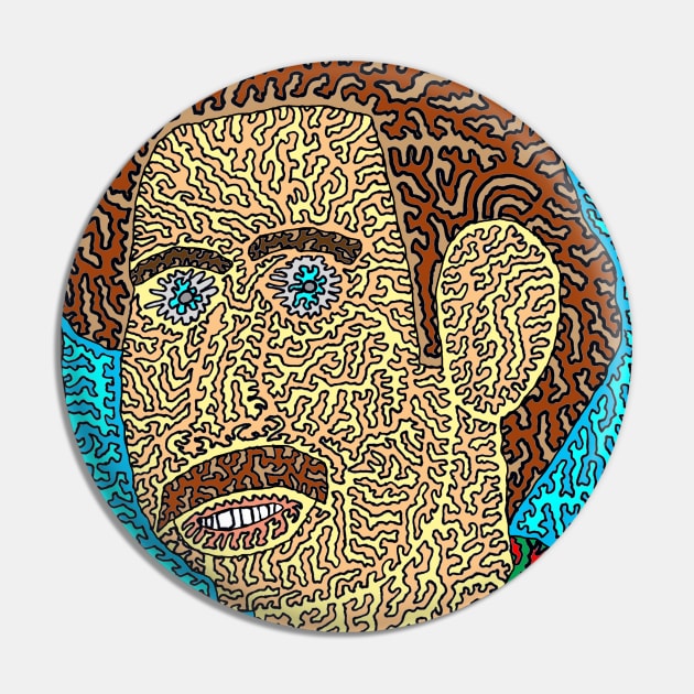 Andy Kaufman - Portrait Pin by NightserFineArts