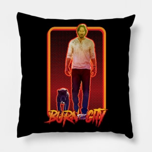 keanu burn the city Pillow