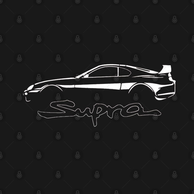 Toyota White Supra MK4 Vintage by lilynamaste