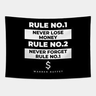 Rule Number 1, Never Lose Money Tapestry