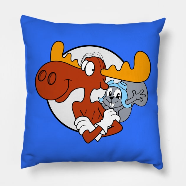 Rocky & Bullwinkle Pillow by LuisP96
