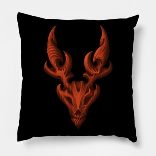 deer skull art Pillow