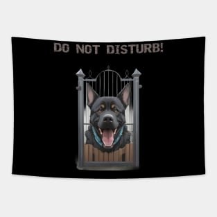 Do not disturb, fierce dog inside Tapestry