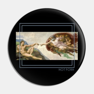 Michelangelo's Creation of Adam is NOT PORN Pin