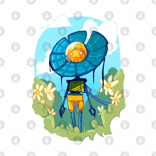 Flower Robot by AshenShop