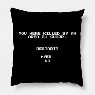 Storm and Raid Area 51 Gamer Theme Pillow