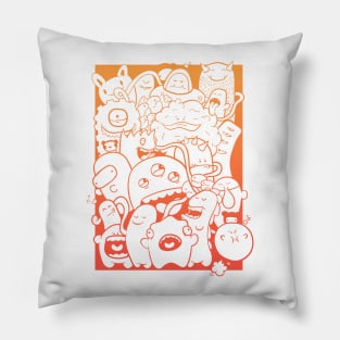 Monster invasion Pillow