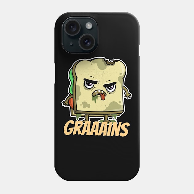 Grains Toast Halloween Gift Phone Case by schmomsen