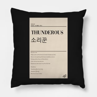 NOEASY- Thunderous Poster Pillow