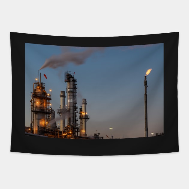 Industrial Sunrise Tapestry by gdb2