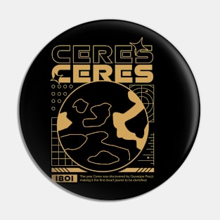 Dwarf Planet Ceres Pin