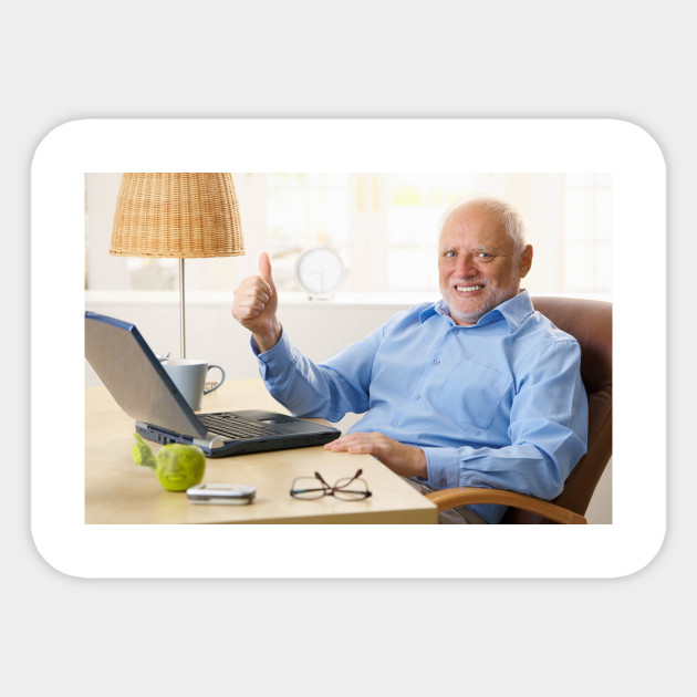 Hide The Pain Harold Hide The Pain Harold Sticker Teepublic