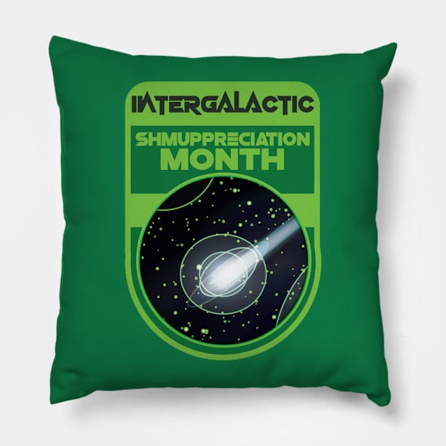 Intergalactic Shmuppreciation Month! Pillow by MoJoMenace Merch Store