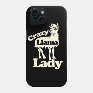 Crazy llama lady Phone Case