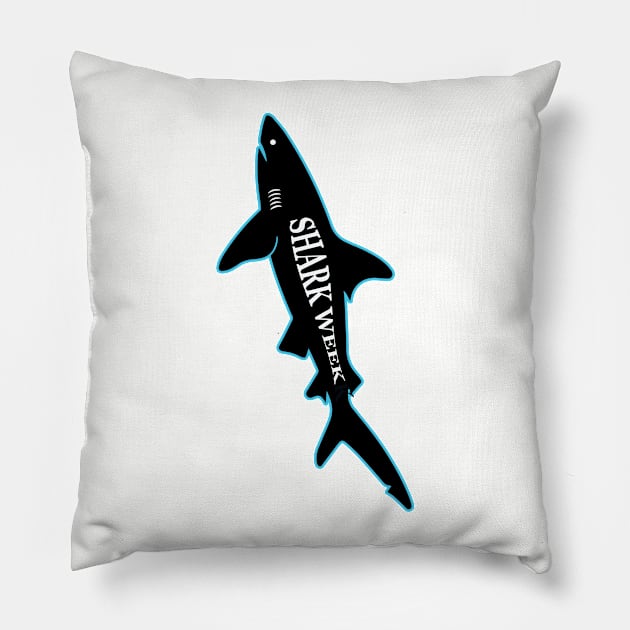 SHARK WEEK Pillow by DESIGNBOOK