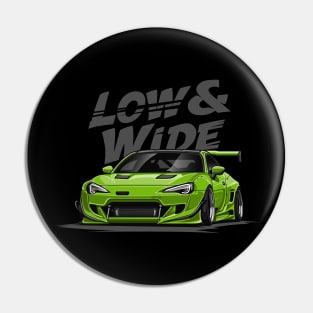 GT86 Low and Wide (Lime Green) Pin