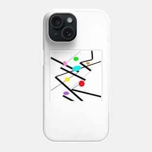 Zig Zag Two - abstract art Phone Case