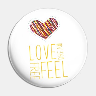 Feeling heart Pin