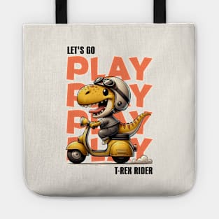 Let's Go Play T-Rex Rider Tote