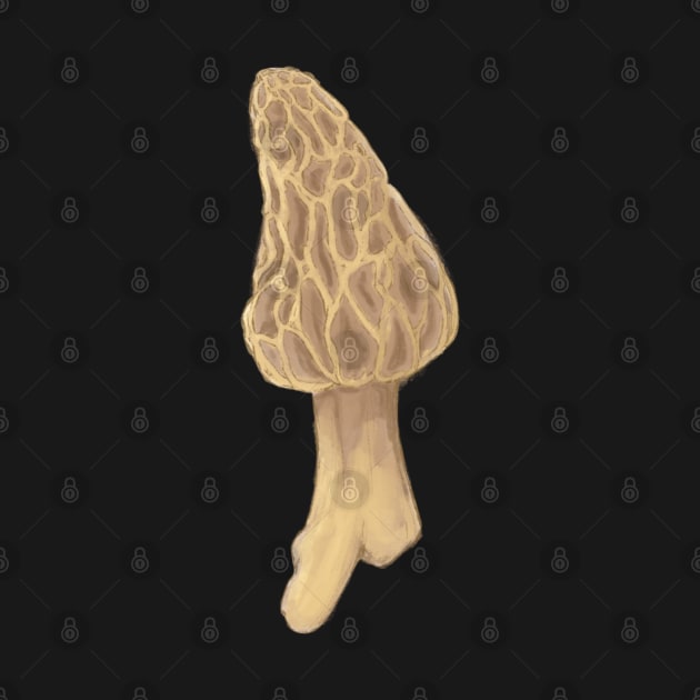 Morel mushroom by Beelixir Illustration