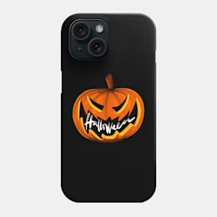 Bad pumpkin! Halloween jack o lantern Phone Case