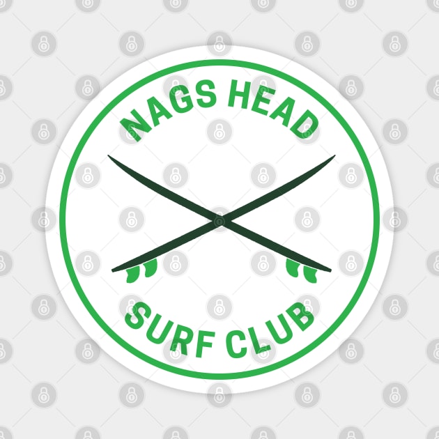 Vintage Nags Head North Carolina Surf Club Magnet by fearcity