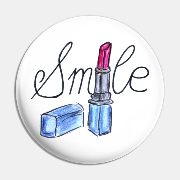 Smile lipstick red makeup artist Pin by BalumbaArt