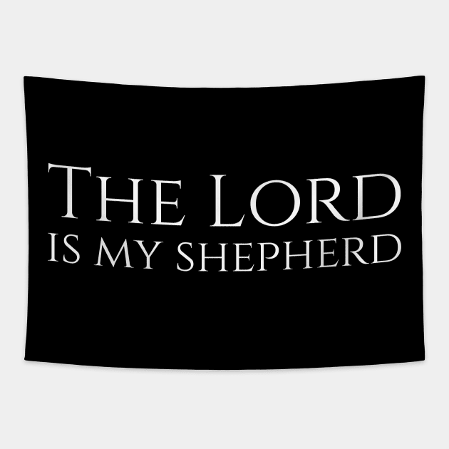 The Lord Is My Shepherd Religious Christianity Jesus Christ Tapestry by Styr Designs