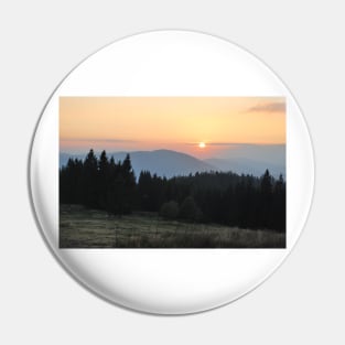 Sunset in Beskidy Pin