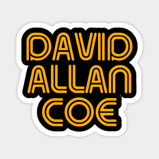 David Allan Coe ))(( Mysterious City Lights Tribute Magnet