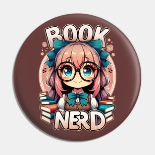 Book Nerd Pin