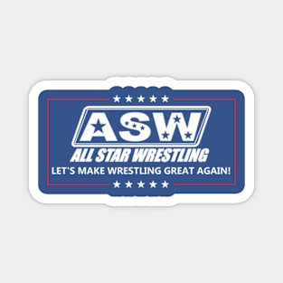 ASW Let's Make Wrestling Great Again Magnet