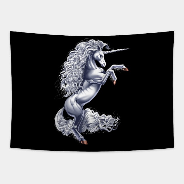 Mythical Unicorn Tapestry by underheaven