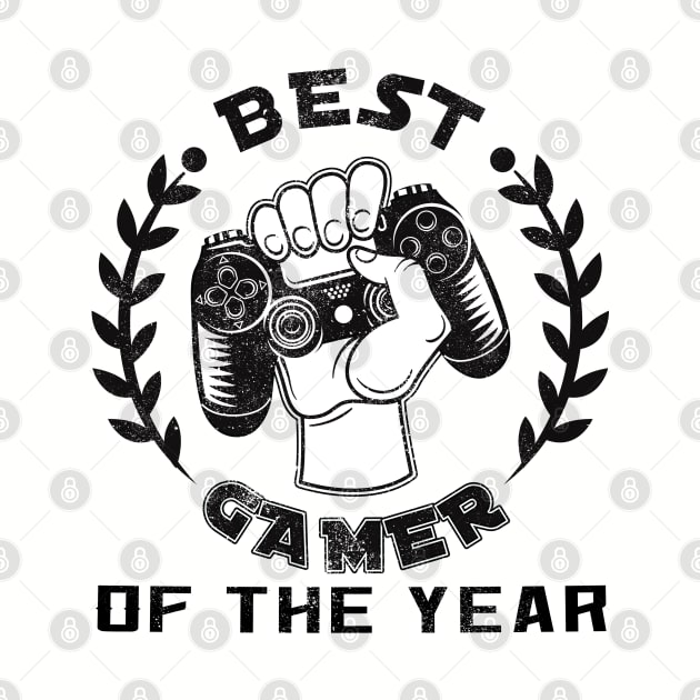 Best GAMER of the year Funny Gamer Boys Teens by Meryarts