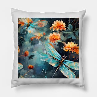 Dragonfly Pattern 19 Pillow