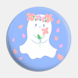 Flower ghost Pin