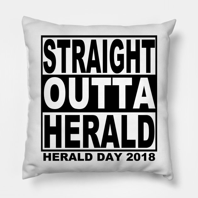 Herald Day 2018 Pillow by MonarchGraphics