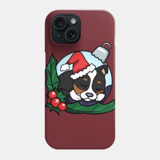 Tri Color Corgi Puppy Tree Bauble Phone Case