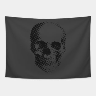 Halftone Skull Rock Tapestry