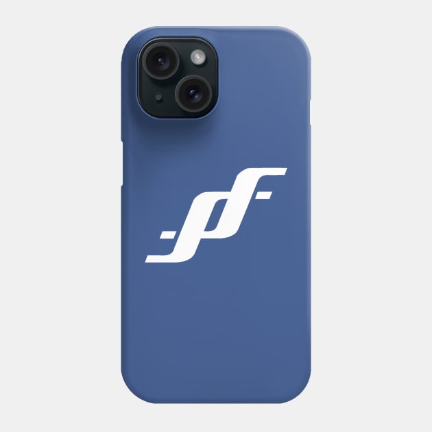 SPSF Railway Company White Stylized Logo Phone Case by Kodachrome Railway Colors