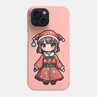 Cute Christmas Anime Girl Phone Case