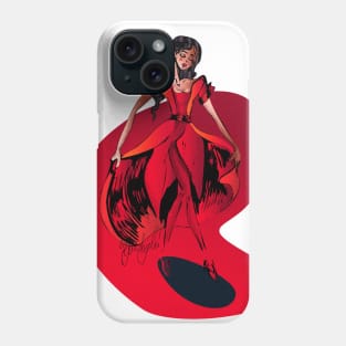 Lady in red Phone Case