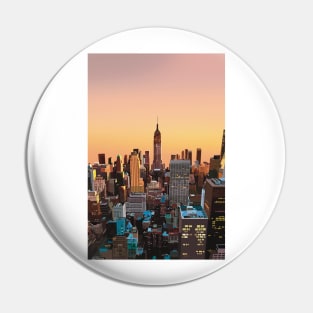 New York City illustration Pin